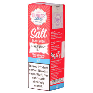 Dinner Lady Strawberry Ice Nic Salt 20mg