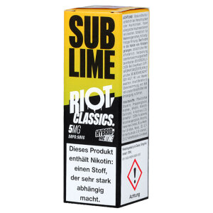 Riot Squad Sub Lime Hybrid Nic Salt