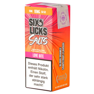 Six Licks Love Bite Nikotinsalz
