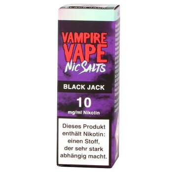 Vampire Vape Black Jack Nic Salts