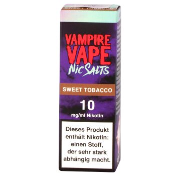 Vampire Vape Sweet Tobacco Nic Salts