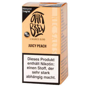 Ohm Brew Juicy Peach Nikotinsalz
