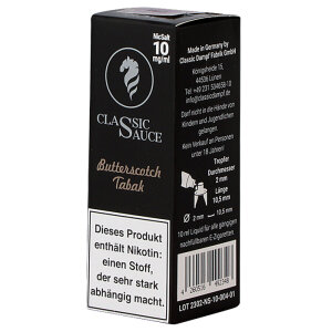 Classic Sauce Butterscotch Tabak Nikotinsalz