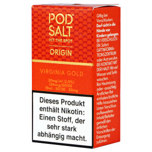 Podsalt Origin Virginia Gold Nic Salt