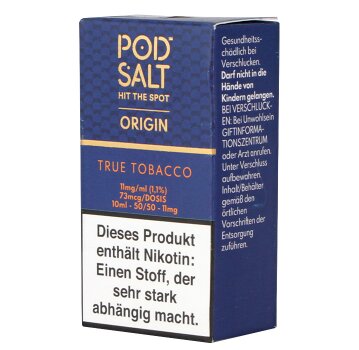 Podsalt Origin True Tobacco Nic Salt