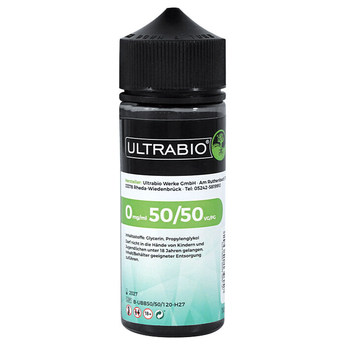 Ultrabio 100ml 50/50 Base - Basen/Nikotinshots Online kaufen