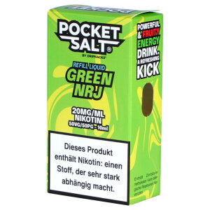 Pocket Salt Green NRJ Nic Salt 20mg