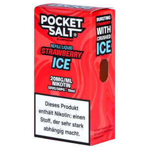 Pocket Salt Strawberry Ice Nic Salt 20mg