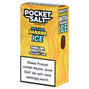 Pocket Salt Banana Ice Nic Salt 20mg
