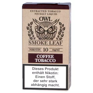 Owl Smoke Leaf Coffee Tobacco Nic Salt
