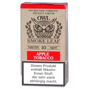 Owl Smoke Leaf Apple Tobacco Nic Salt